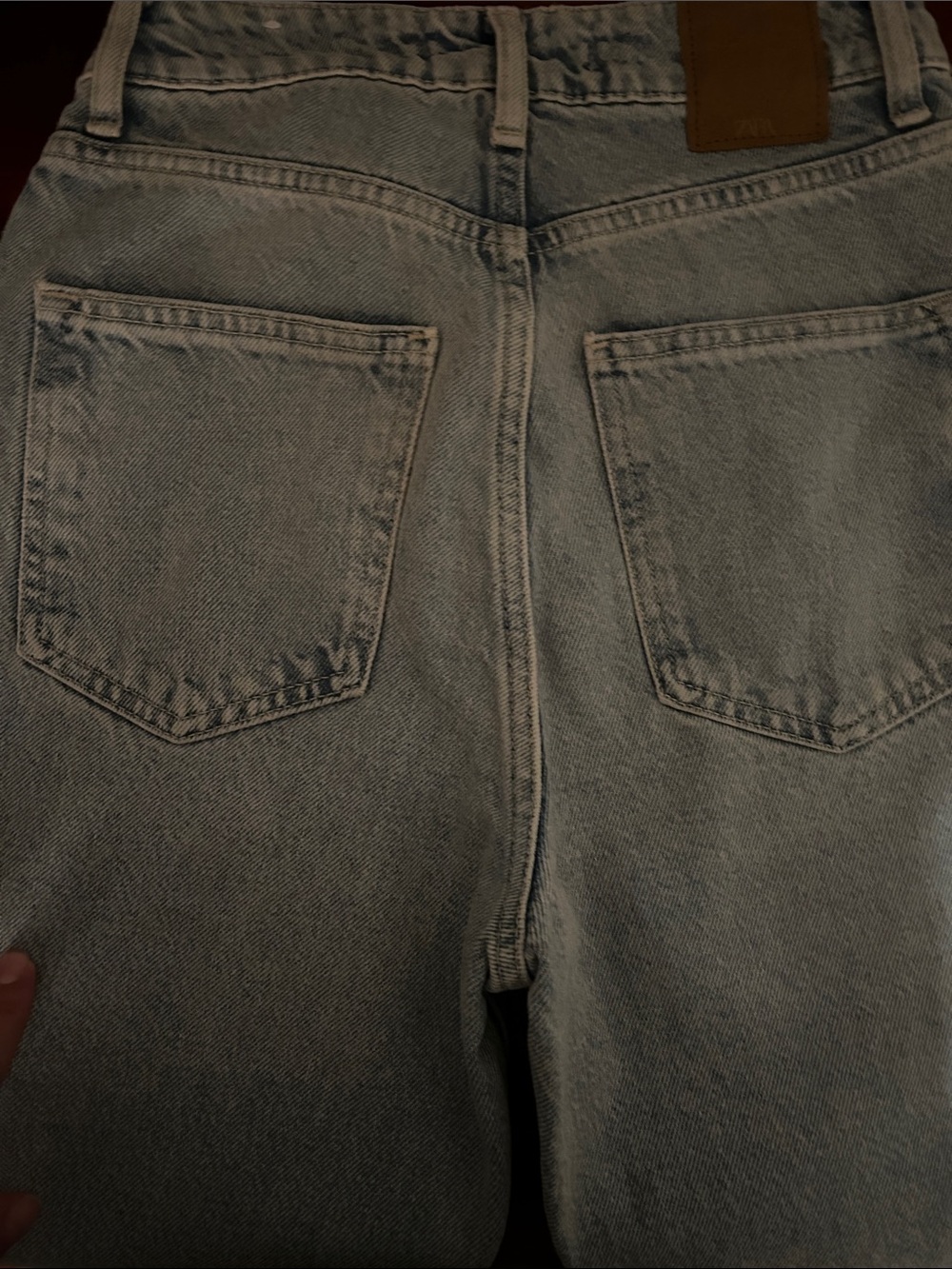 Zara Light Blue Wide Leg Jeans